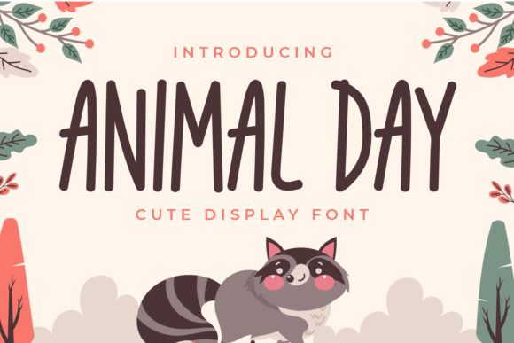 Animal Day Font for Web Design Projects