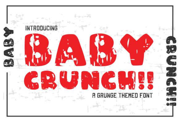Baby Crunch Font for Handmade Creations