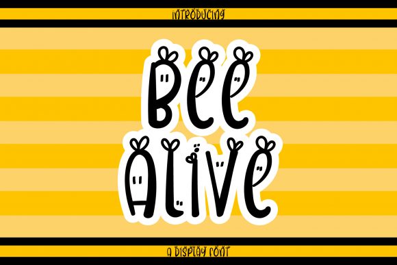 Bee Alive Font for Bold Branding and Eye-Catching Designs