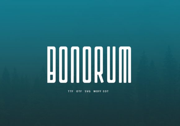 Bonorum: A Minimalist Font for Modern Editorial Design