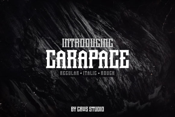 Carapace: A Bold Display Font for Impactful Branding