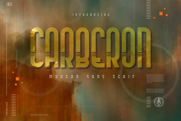 Carberon: A Sharp Display Font for Modern Branding