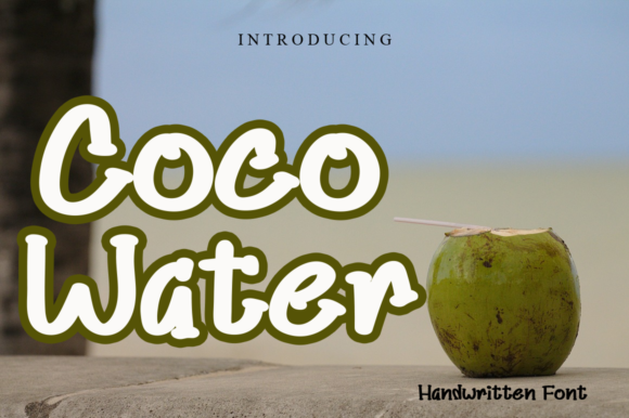 Coco Water Font for Web Design