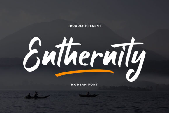 Enthernity: A Modern Display Font for Creative Branding