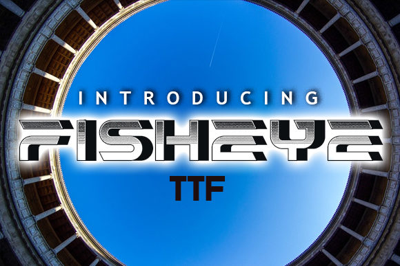 Fisheye Font for Bold Editorial Design