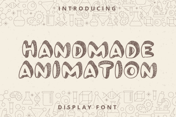 Handmade Animation: A Playful Display Font for Creative Projects