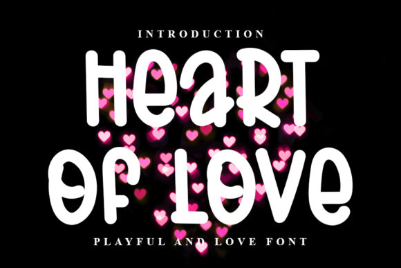 Heart of Love Font for Web Design