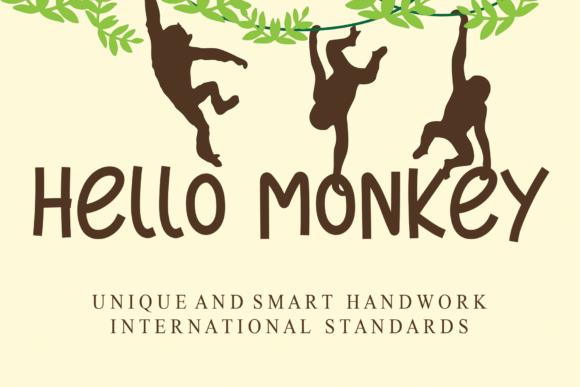 Hello Monkey: A Quirky Display Font for Editorial Design