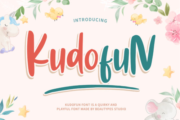 Kudofun: A Playful Font for Joyful Design