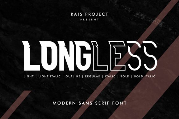Longless Font for Bold Editorial Design