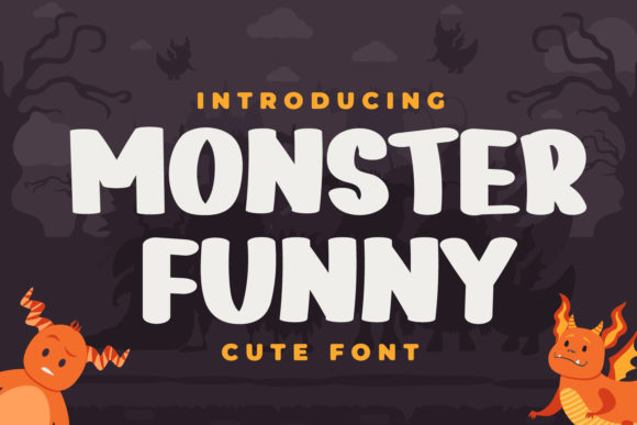 Monster Funny Font for Handmade Creations