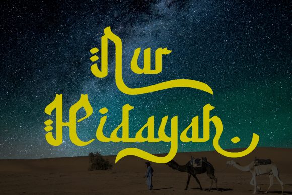 Nur Hidayah Display Font for Web Design