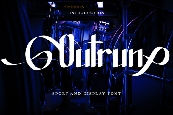 Outrun: A Trendy Display Font for Handmade Creations