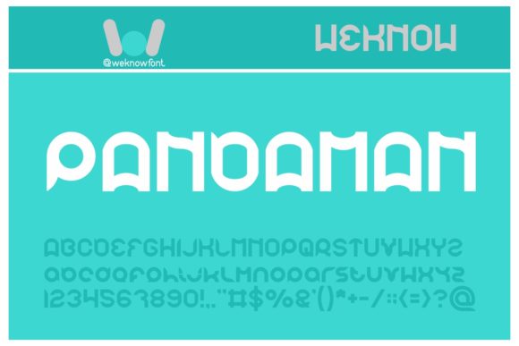 Pandaman: A Bouncy Display Font for Modern Editorial Design