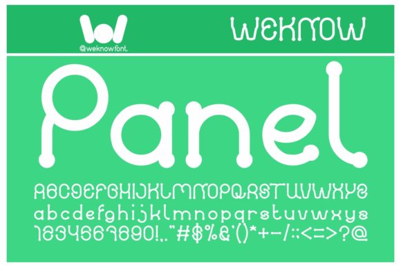 Panel Font for Web Design and Digital Creativity