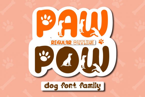 Paw Pow: A Playful Display Font for Digital Creativity