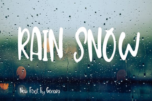 Rain Snow Font for Eye-Catching Design