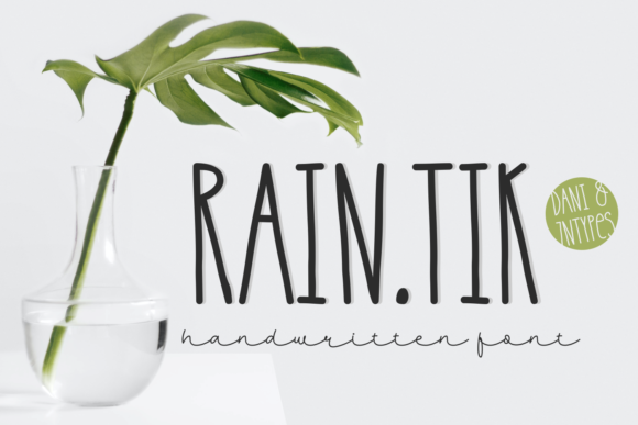 Raintik: A Quirky Display Font for Editorial Creativity