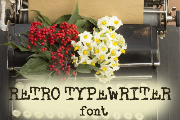 Retro Typewriter Font for Editorial Design