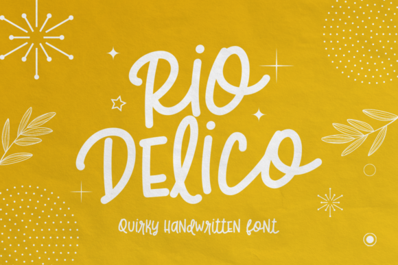 Rio Delico: A Cheerful Display Font for Digital Creativity