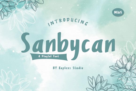 Sanbycan: A Vintage-Inspired Display Font for Editorial Design