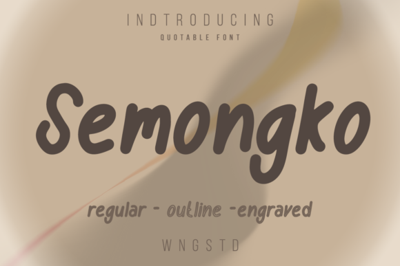 Semongko: A Playful Display Font for Modern Campaigns