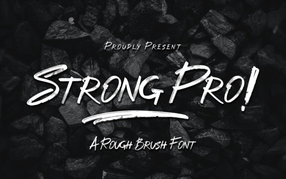 Strong Pro: A Bold Display Font for Handmade Creations