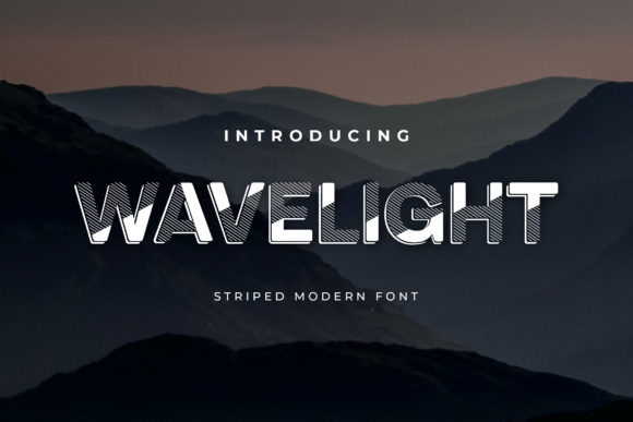 Wavelight: A Modern Display Font for Bold Branding